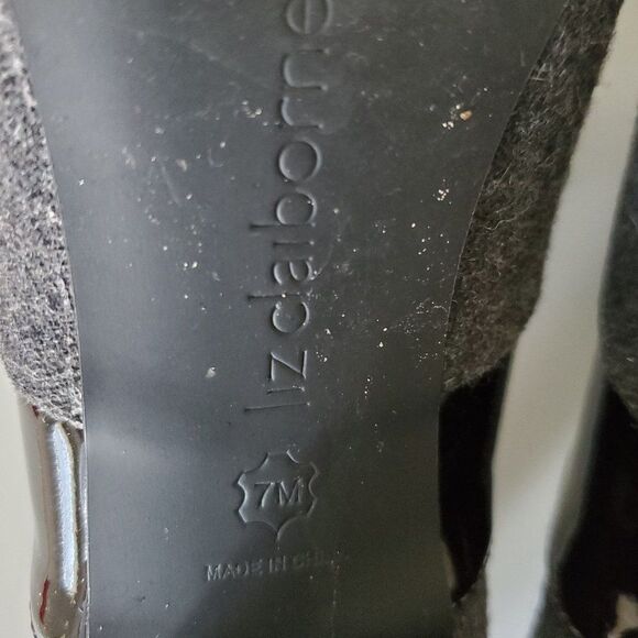 Liz Claiborne - black patent and tweed heels - size 7 - Picture 5 of 5